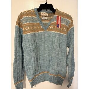 Vintage Traverse Bay Acryllic V Neck Sweater Size M NWT